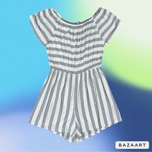 Charlotte Russe Striped Romper